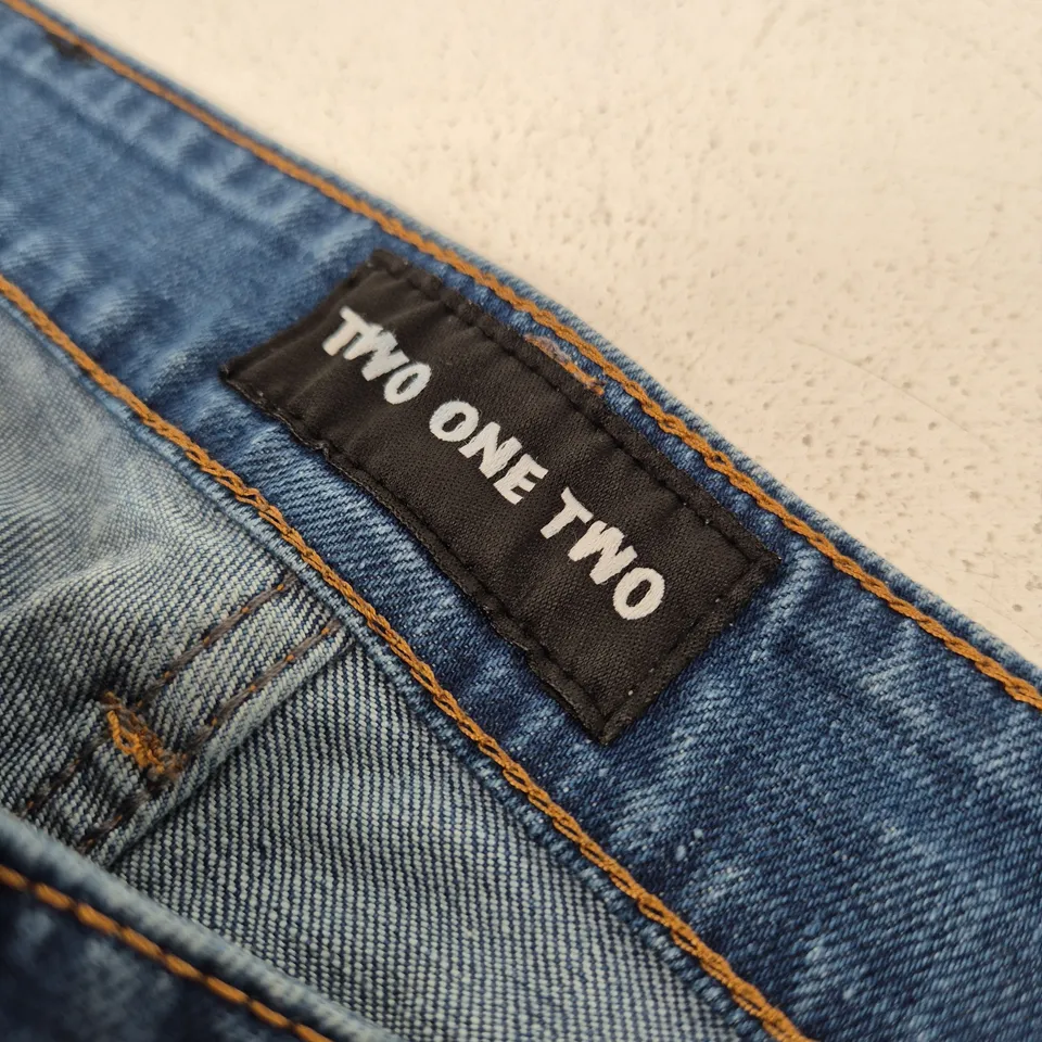 TWO ONE TWO DENIM JEANS – BLUE WASH, WOMEN'S W-36 (MODEL K513)