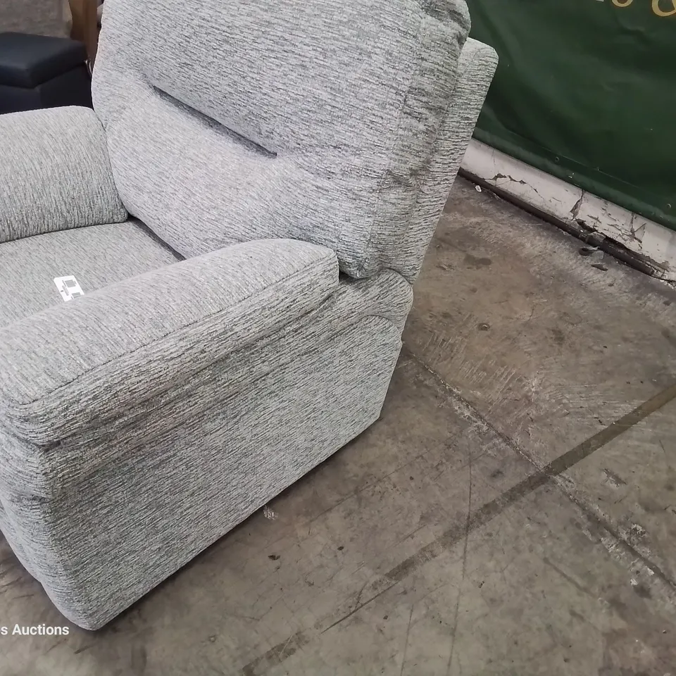 QUALITY BRITISH DESIGNER & MANUFACTURED G PLAN SEATTLE EASY CHAIR MIRAGE ASH FABRIC 