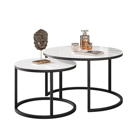 BOXED PERRYTON FREME 2 PIECE COFFEE TABLE