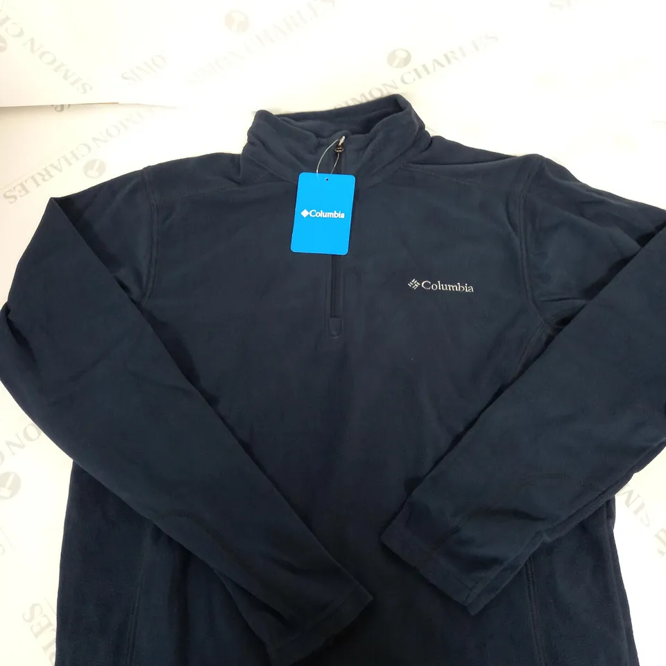 COLUMBIA HALF ZIP FLEECED JACKET SIZE S