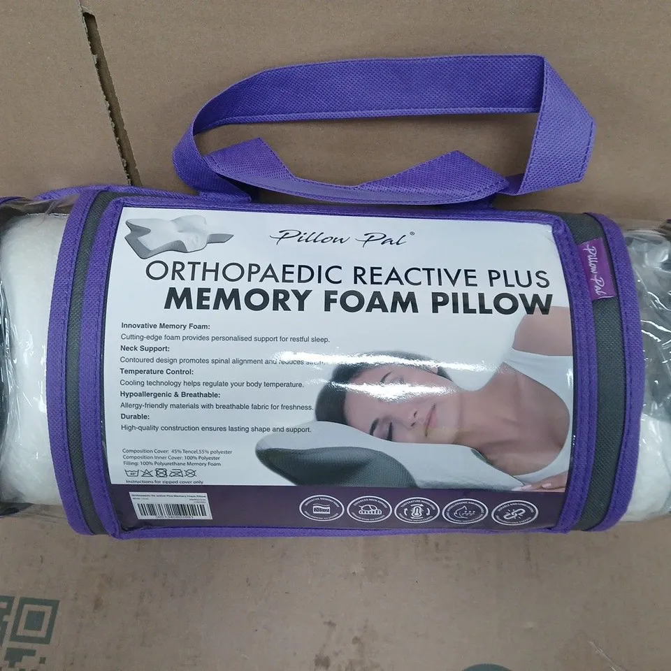 PILLOW PAL ORTHOPAEDIC REACTIVE PLUS MEMORY FOAM PILLOW 
