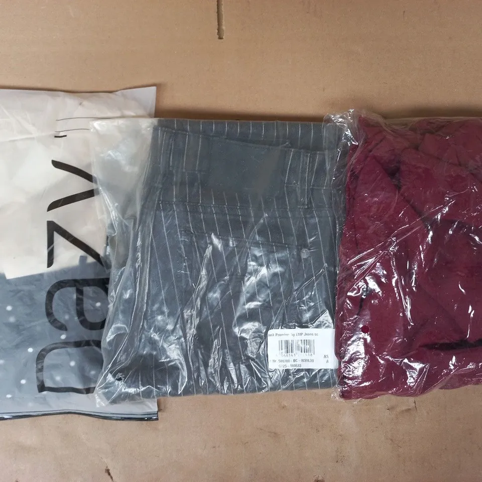 APPROXIMATELY 20 ASSORTED CLOTHING AND FASHION PRODUCTS IN VARIOUS STYLES AND SIZES - COLLECTION ONLY