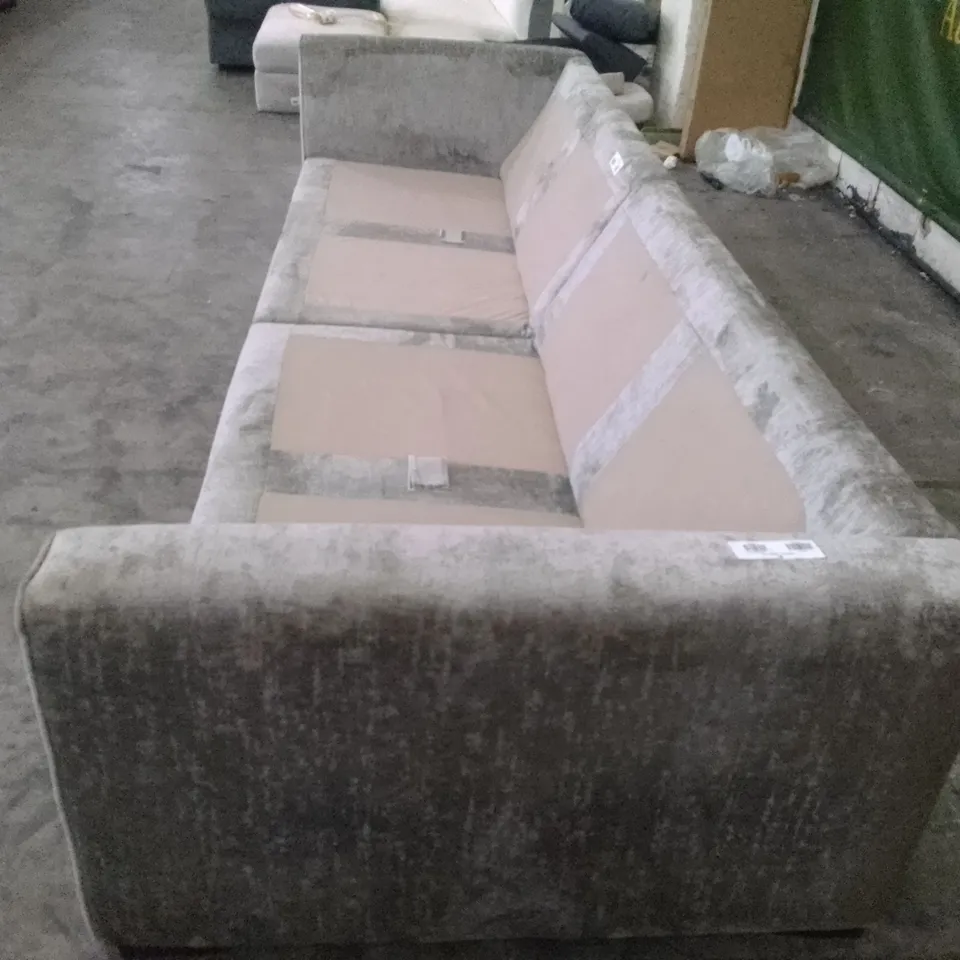 QUALITY DESIGNER 2PCS 4 SEATER SOFA - GREY FABRIC 