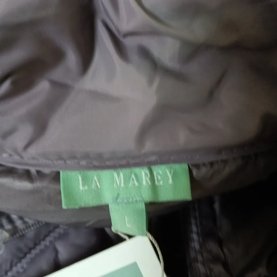 LA MAREY PADDED HOODED JACKET – UK L (PURPLE)