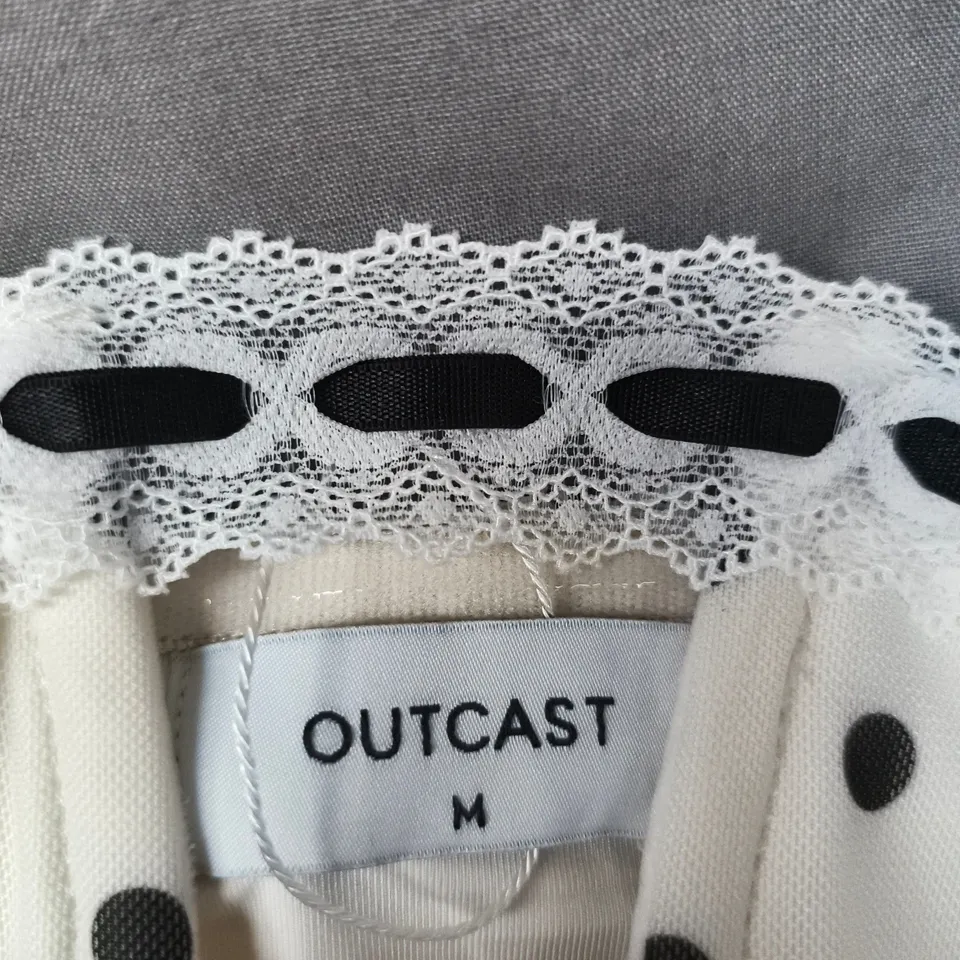 OUTCAST POLKA DOT DRESS WITH TULLE SKIRT – SIZE M