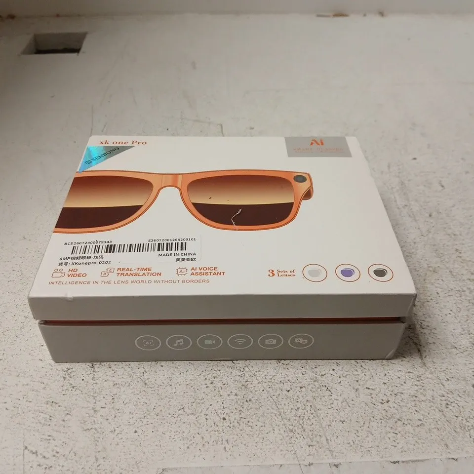 SMART GLASSES ACCESSORIES – BOXED SUNGLASSES WITH 3 LENS SETS