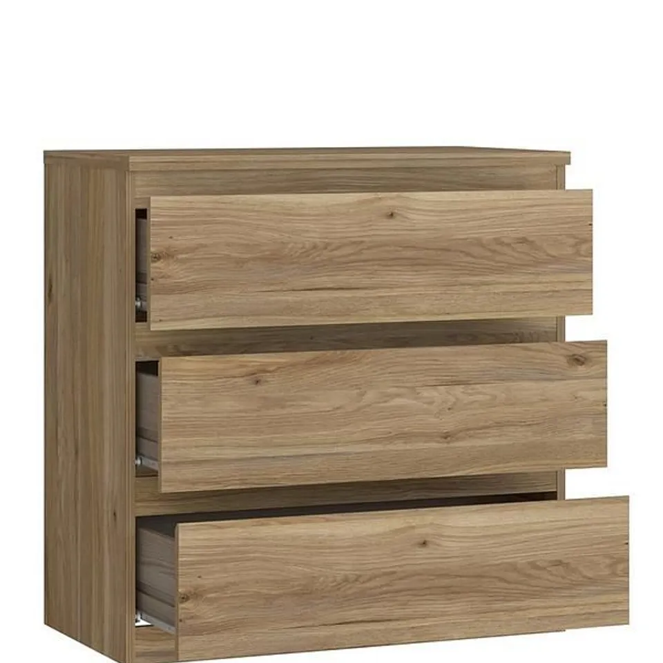 LISSON CHEST OF 3 DRAWERS - NEW OAK - COLLECTION ONLY