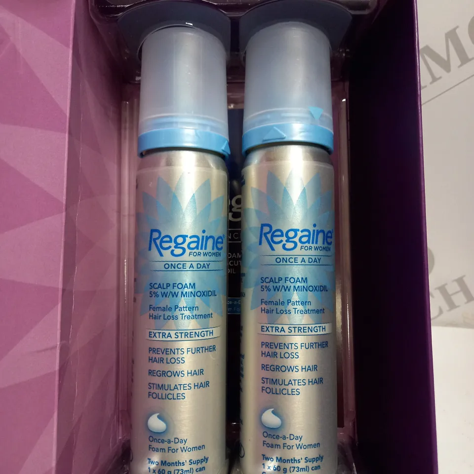 REGAINE FOR WOMEN 5% W/W CUTANEOUS MINOXIDIL FOAM EXTRA STRENGTH (2 X 73ML)