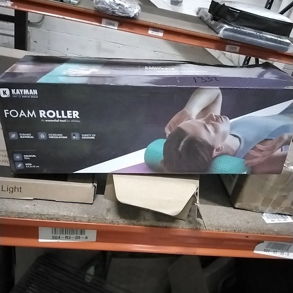 BOXED KAYMAN FOAM ROLLER - TEAL