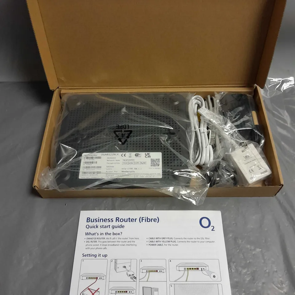 BOXED O2 BUSINESS ROUTER (FIBER) DGA0122NLK