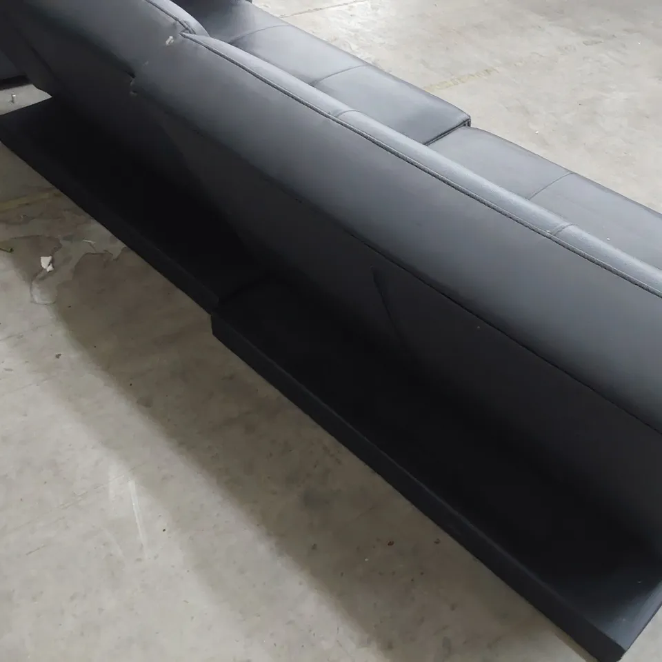 DESIGNER CLICK CLACK SOFABED BLACK FAUX LEATHER