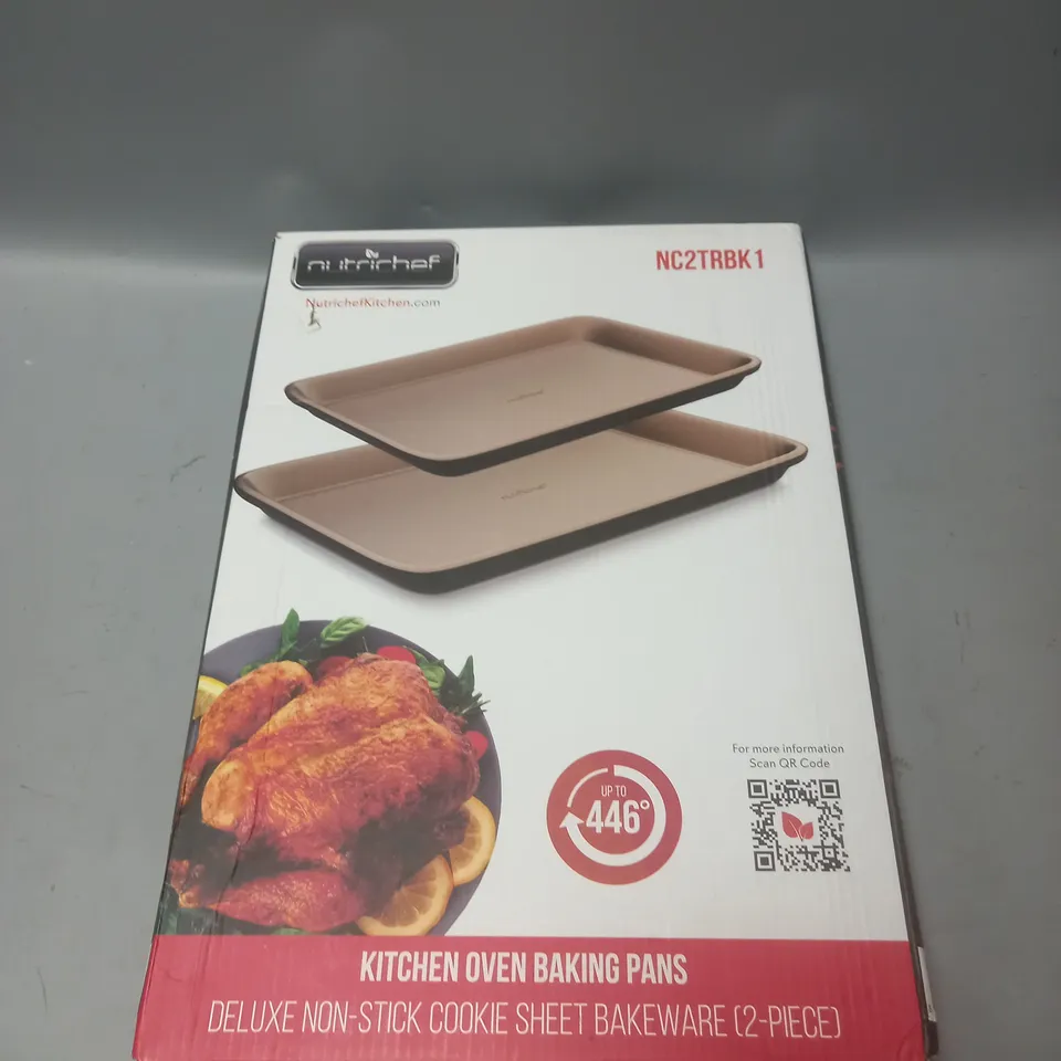 BOXED NUTRICHEF KITCHEN OVEN BAKING PANS NON-STICK 