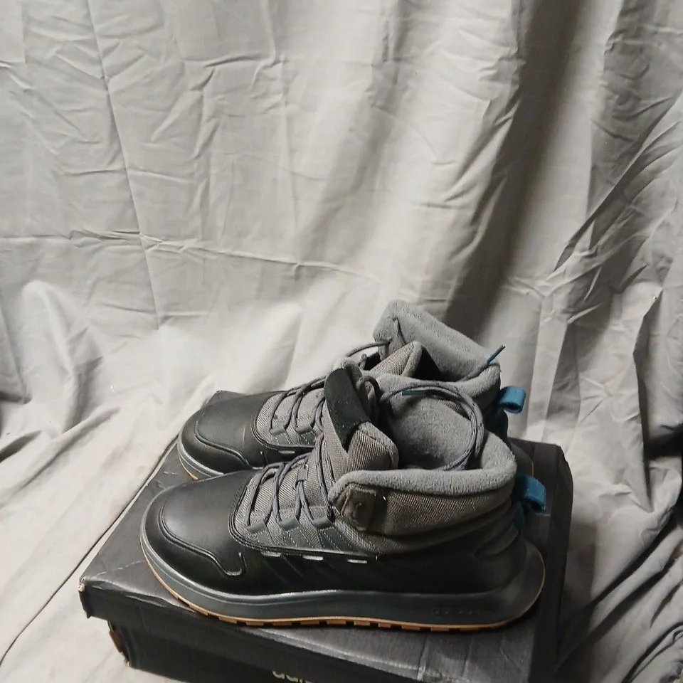 ADIDAS FUSION STORM WTR SNEAKERS – BLACK/GRAY, UK 10