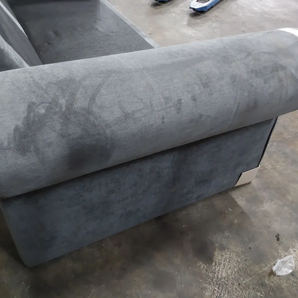 THREE SEATER SOFA FRAME GREY FABRIC 