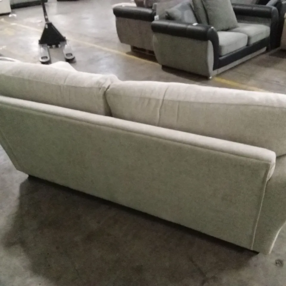 DURY CHUNKY WEAVE 3 SEATER STANDARD BACK SOFA - NATURAL RRP £649