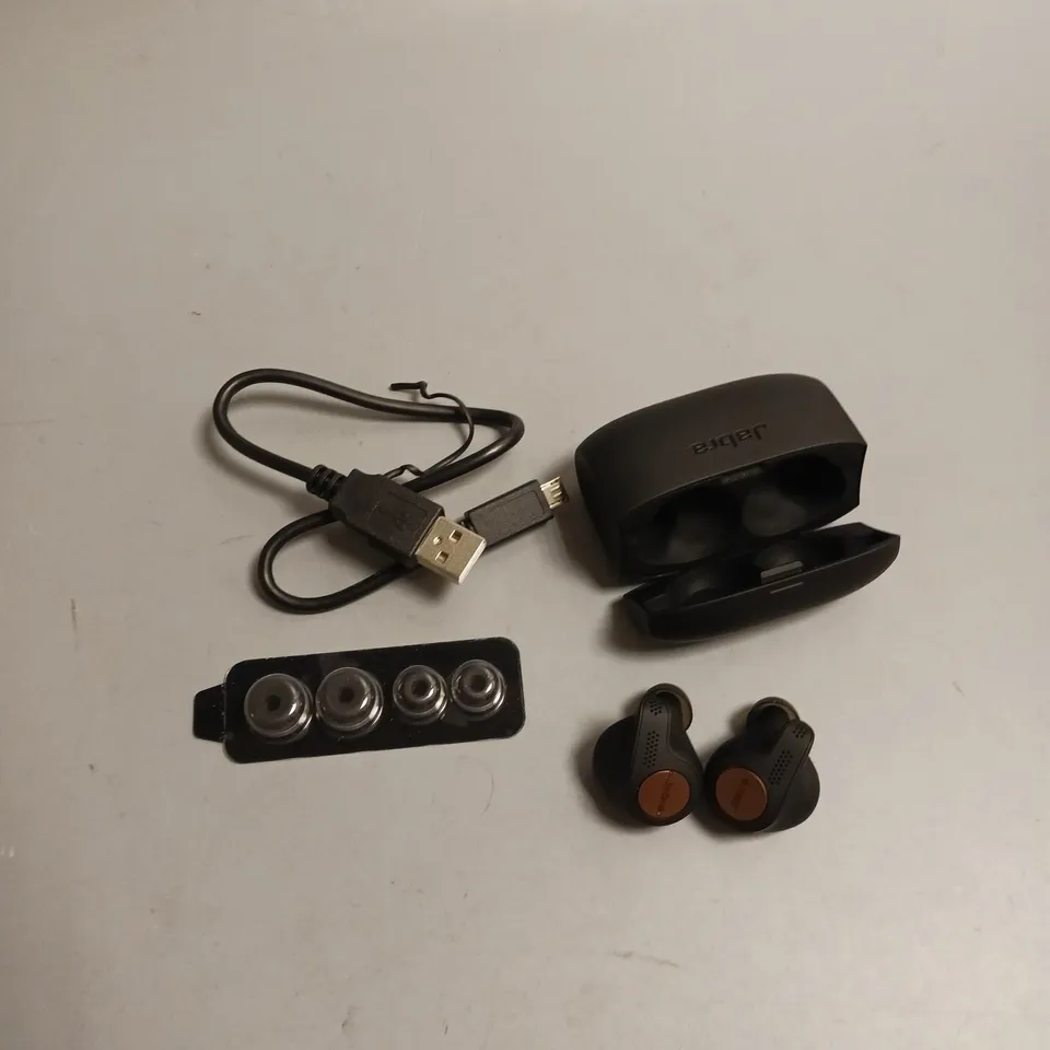 BOXED JABRA GN ELITE ACTIVE 65T WIRELESS EARBUDS IN BLACK