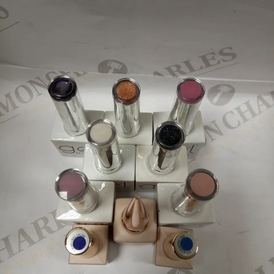 PREMIUM BRANDED UV/LED CURED GEL POLISH COLLECTION APPROX. 10 ITEMS 