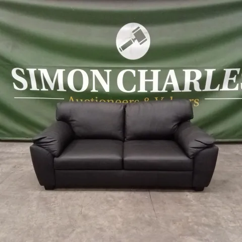 MONTREAL REAL LEATHER/FAUX LEATHER 3 SEATER SOFA