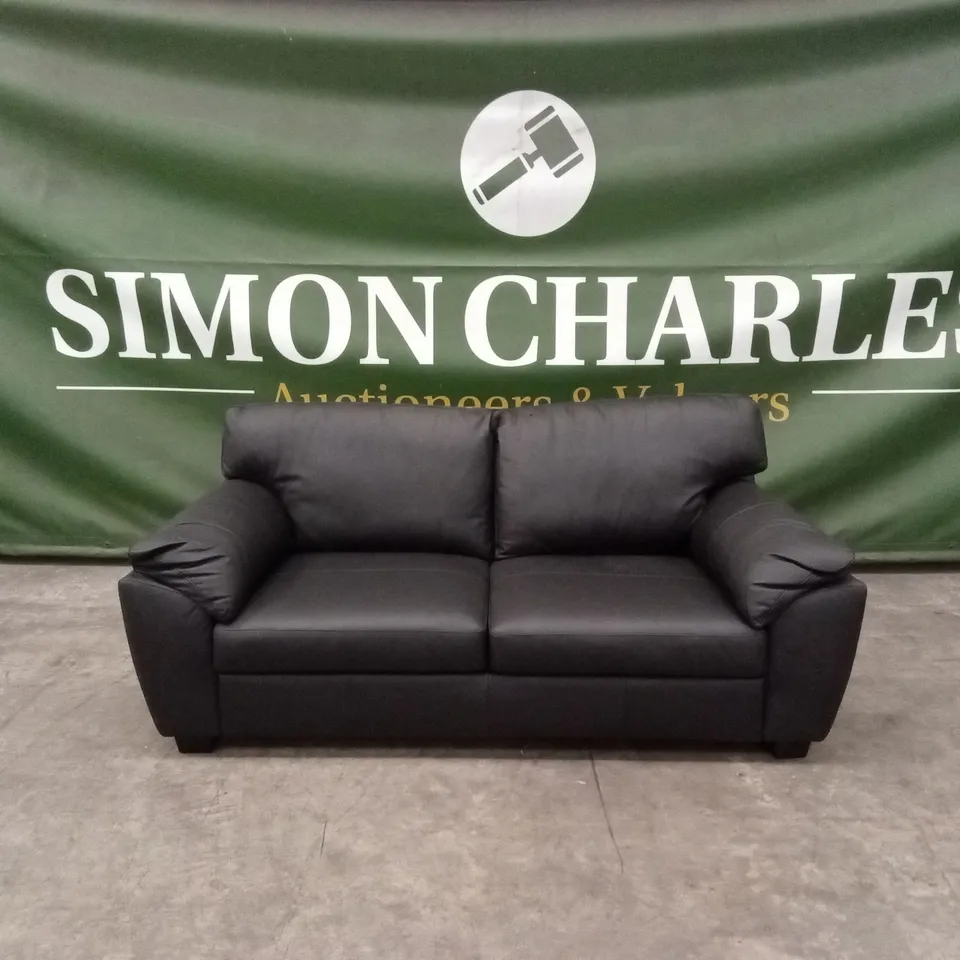 MONTREAL REAL LEATHER/FAUX LEATHER 3 SEATER SOFA RRP £749