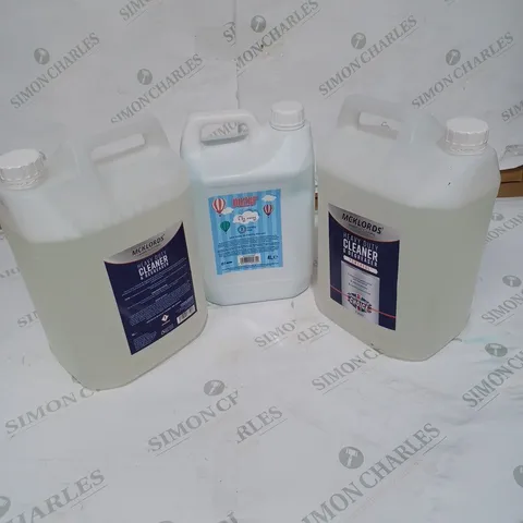 LOT OF 3 ITEMS TO INCLUDE MCKLORDS HEAVY DUTY CLEANER AND DEGREASER - 5L, POZER PET VANITY SALON QUALITY DE-SHEDDING SHAMPOO - 4L, MCKLORDS HEAVY DUTY CLEANER AND DEGREASER - 5L
