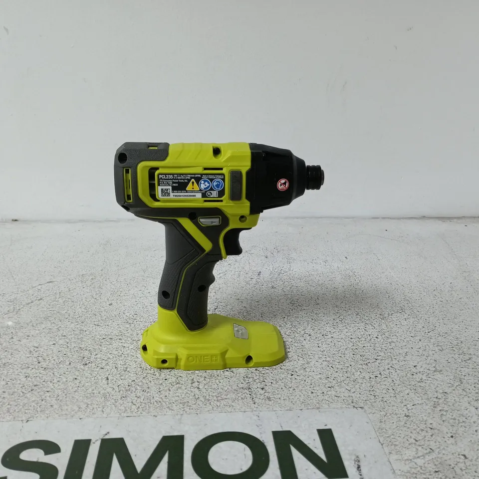 RYOBI 18V ONE CORDLESS IMPACT DRIVER UNBOXED
