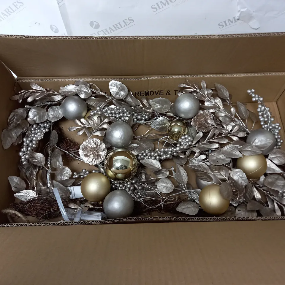 6FT CHAMPAGNE GOLD PRE LIT GARLAND RRP £39.99