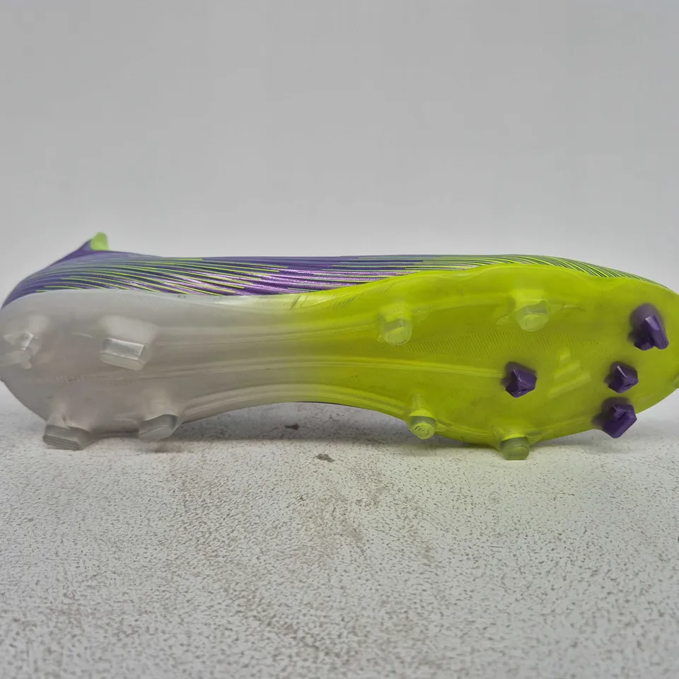 ADIDAS F50 SPRINT GRID FOOTBALL BOOTS IN PURPLE/GREEN - UK 11
