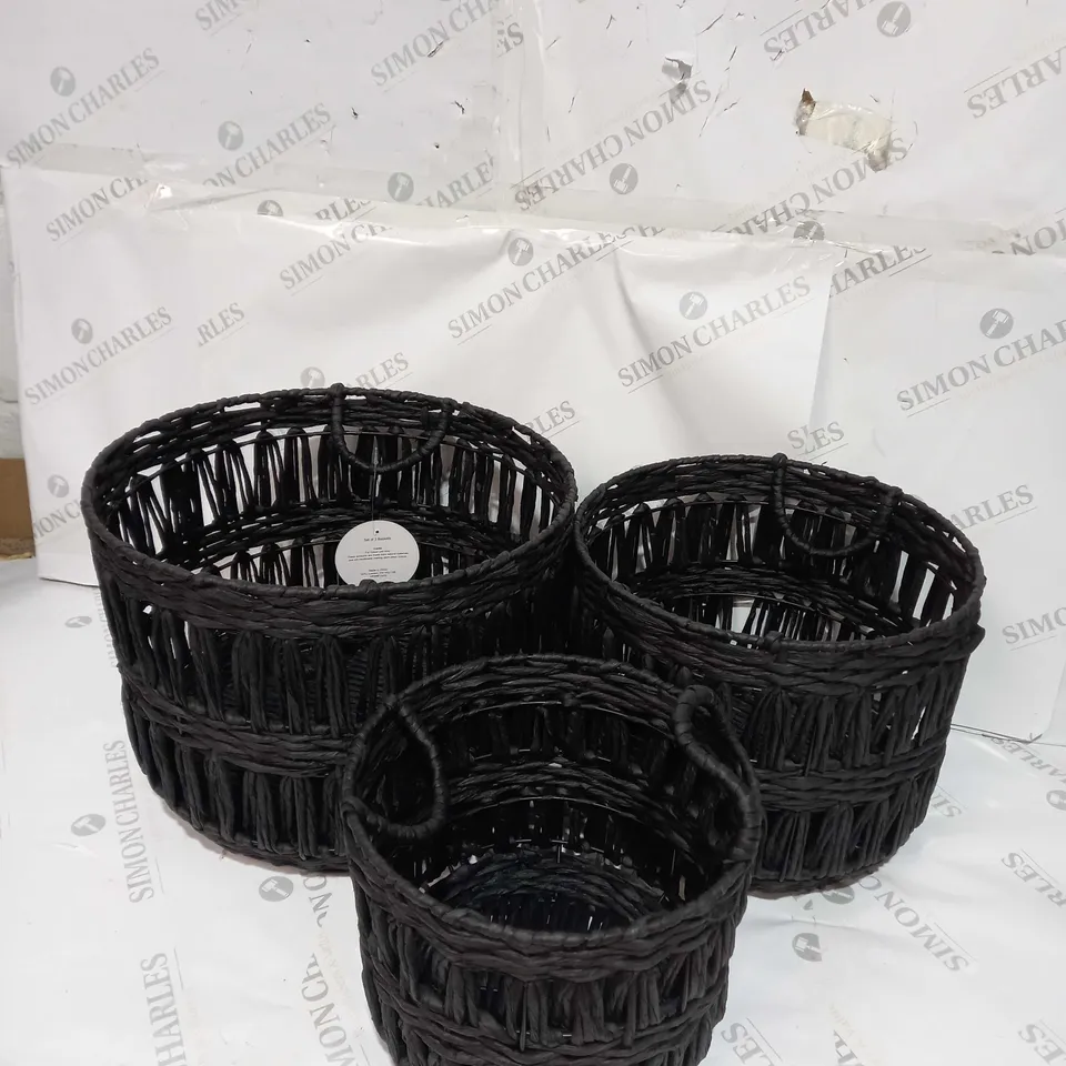 K BY KELLY HOPPEN SET OF BASKETS