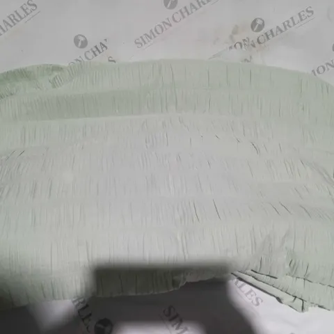 SUPERSOFT BY COZEE HOME TEXTURED GREEN 6 PIECE DUVET SET - DOUBLE