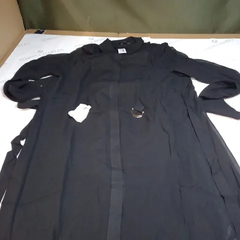 KAREN MILLEN VISCOSE PINTUCK SHIRT MIDI DRESS SIZE 12