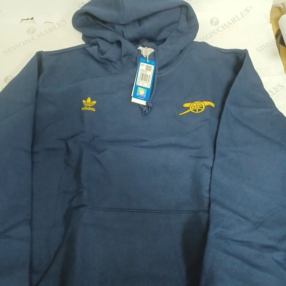 ADIDAS ARSENAL FOOTBALL CLUB HOODIE IN NAVY - 2XL