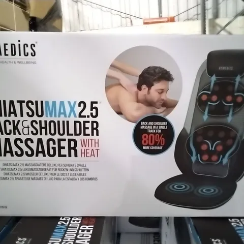 BOXED HOMEDICS SHIATSU MAX 2.5 BACK AND SHOULDER MASSAGER WITH HEAT CBS-2170-EU