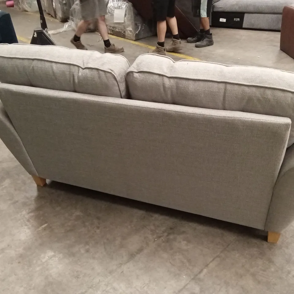HALSTOW 2 SEATER FABRIC SOFA - SILVER RRP £729