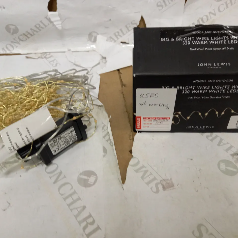 BIG & BRIGHT WIRE LIGHTS WITH TIMER 320 WARM WHITE LEDS 
