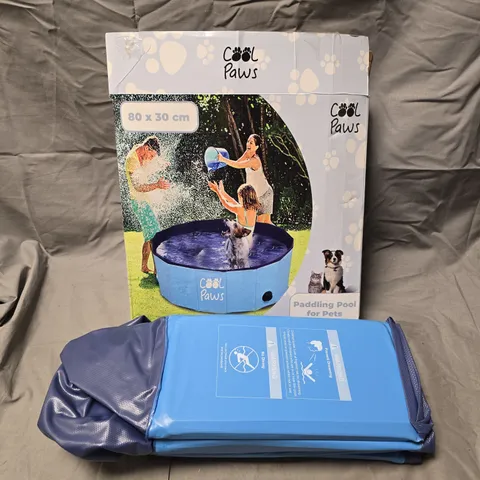 COOL PAWS PADDLING POOL FOR PETS – 80 X 30 CM, BOXED