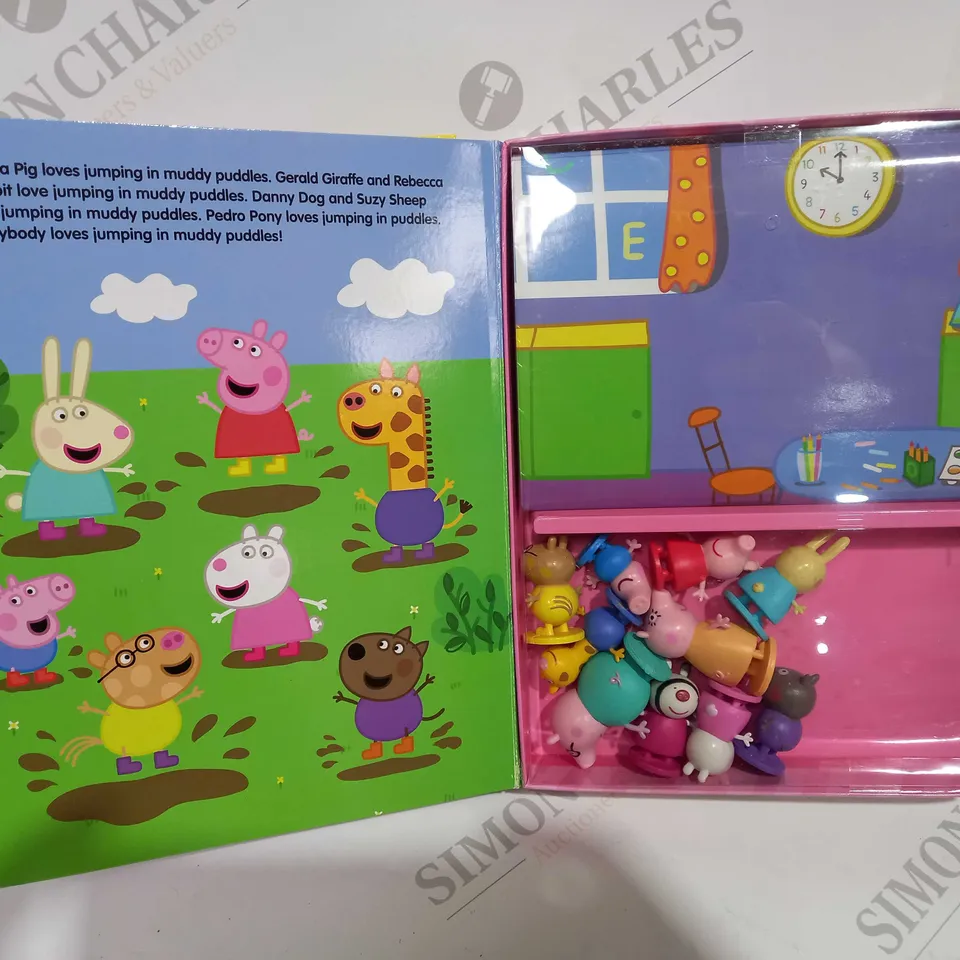 BOX OF 5 MY BUSY BOOKS PEPPA PIG STORYBOOK WITH FIGURINES AND PLAYMAT