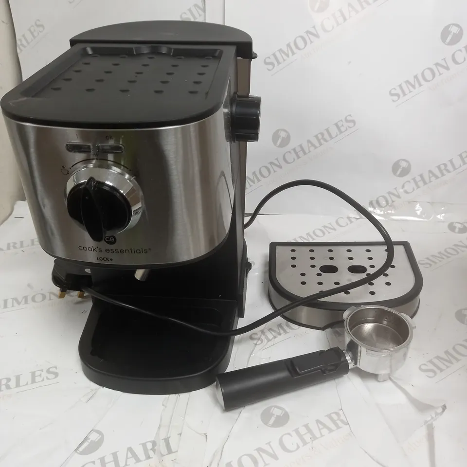 COOK'S ESSENTIALS PUMP ESPRESSO COFFEE MACHINE WITH MILK FROTHER