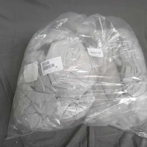 FLANNEL 4 PIECE DUVET SET IN GREY SUPER KING SIZE