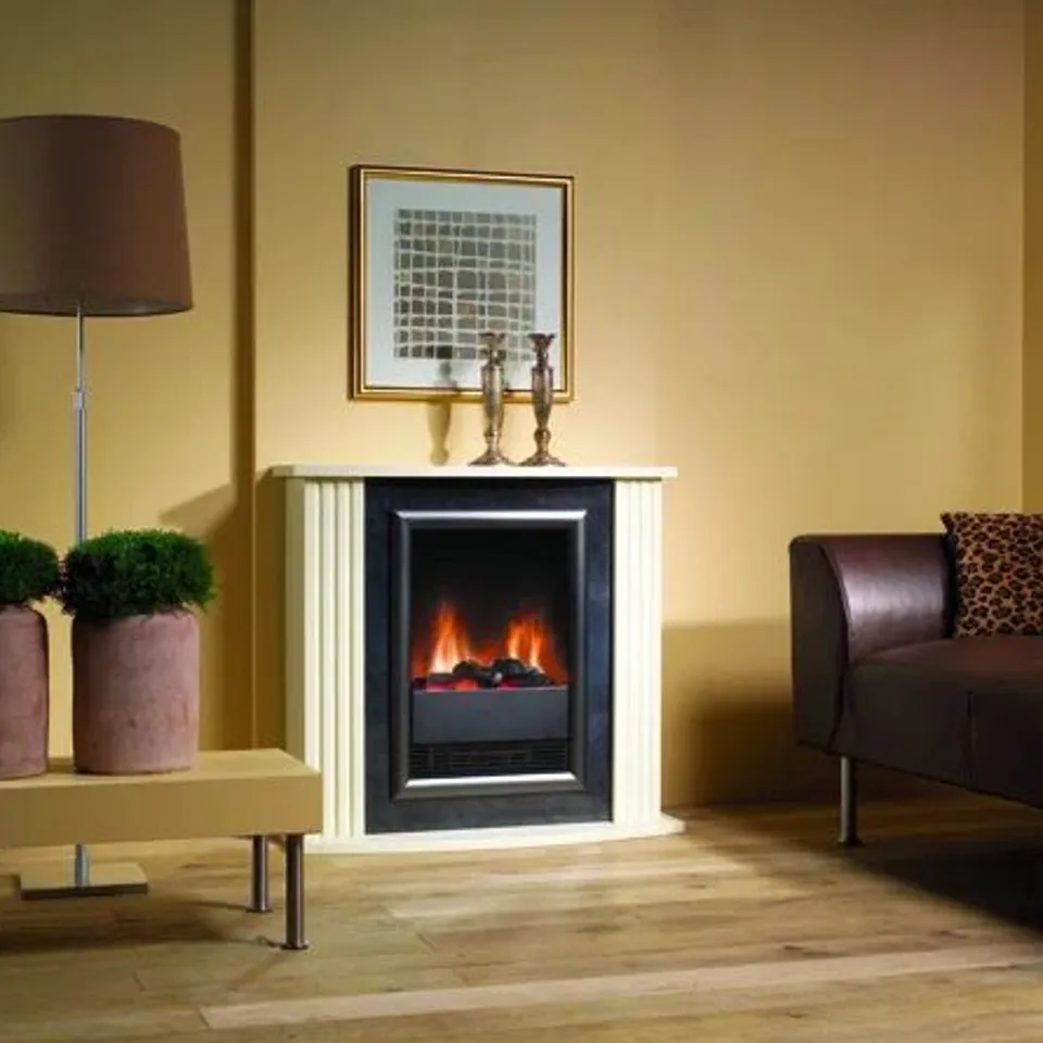 CREAM DIMPLEX MOZART  OPTIFLAME EFFECT ELECTRIC FIREPLACE SUITE