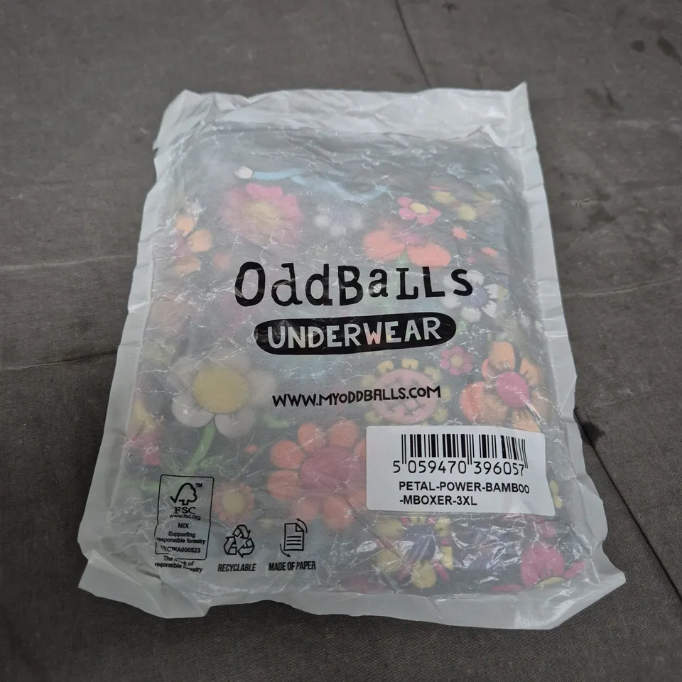 ODDBALLS PETAL POWER BAMBOO BOXER SHORTS – 3XL