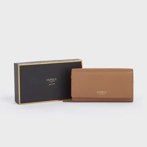 OSPREY LONDON SOFIA PURSE IN TAN 