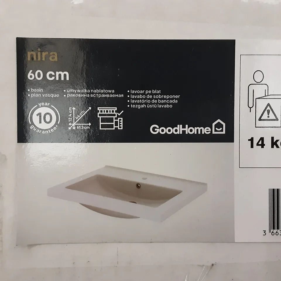 BOXED NIRA 60 CM BASIN 
