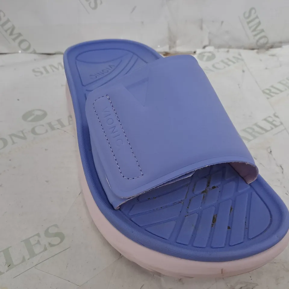 VIONIC BLISSFUL REJUVENATE SLIDER SANDAL IN DUSTY/LAVENDER - UK 5.5