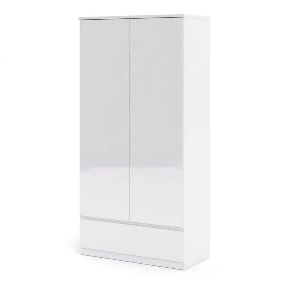 PARLEY WARDROBE WITH 2 DOORS+ 1 DOOR IN WHITE (2 BOXES)
