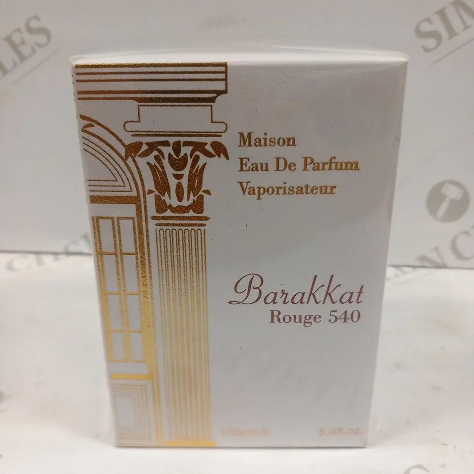 BOXED AND SEALED BARAKKAT ROUGE 540 PERFUME EAU DE PARFUM 100ML