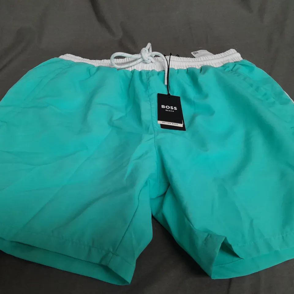 BOSS BEACH STARFISH TURQUOISE SHORTS - MEDIUM