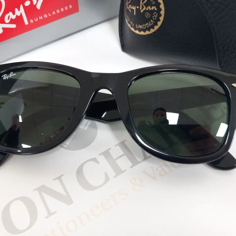 BOXED RAY-BAN 0RB4340 BLACK SUNGLASSES