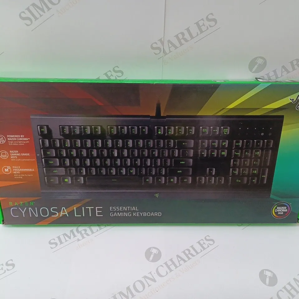 BRAND NEW BOXED RAZER CYNOSA LITE ESSENTIAL GAMING KEYBOARD 