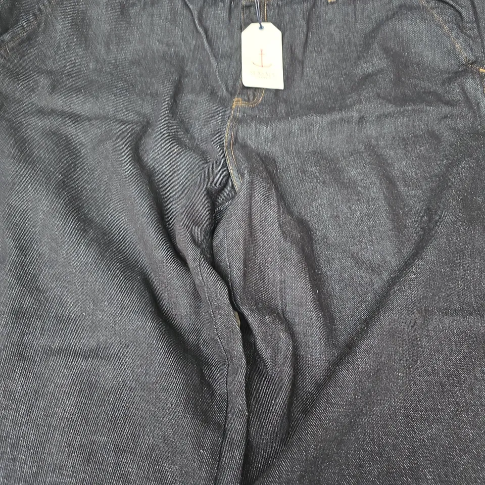 SEASALT CORNWALL BLAKE JEANS IN DARK INDIGO SIZE UK 22