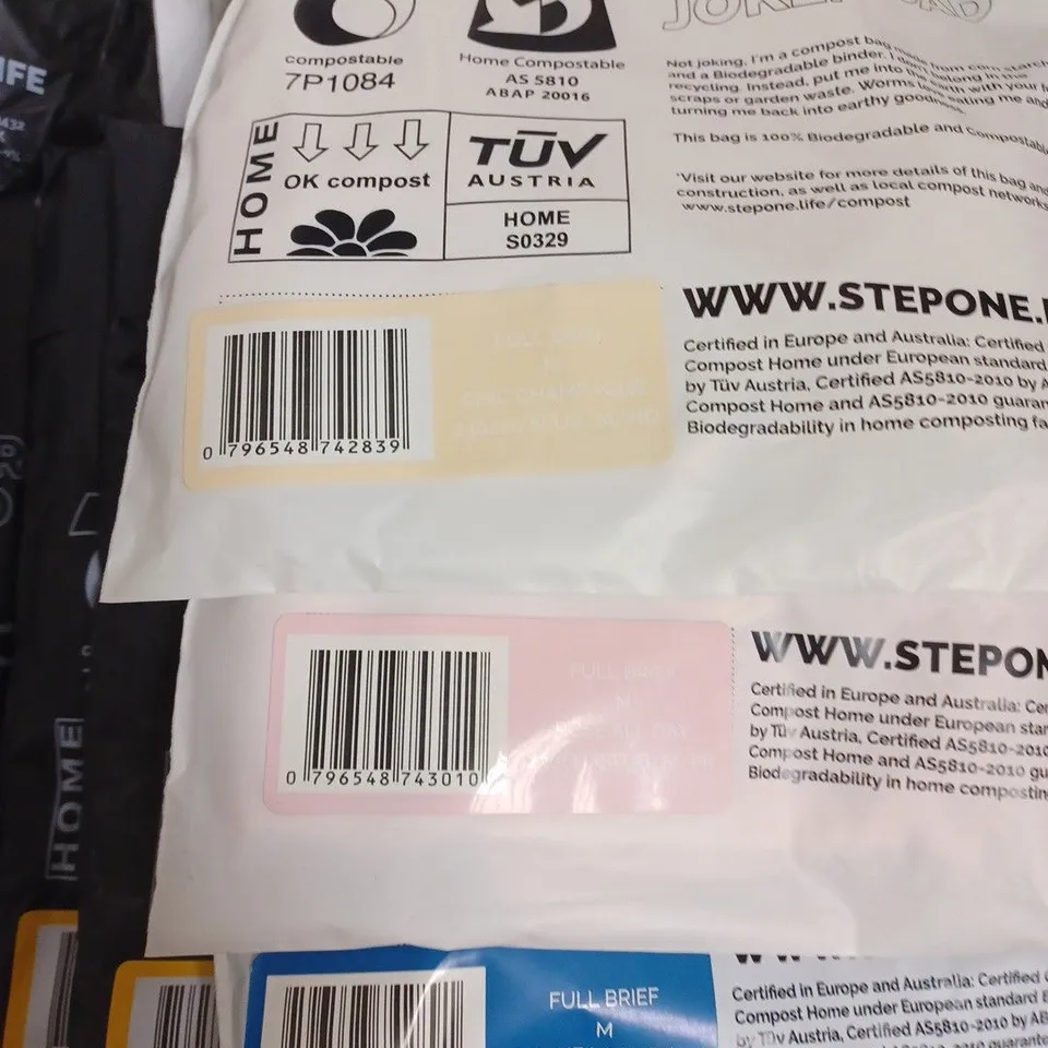 SET OF 3 STEP ONE BOXER BRIEFS SIZE MEDIUM 